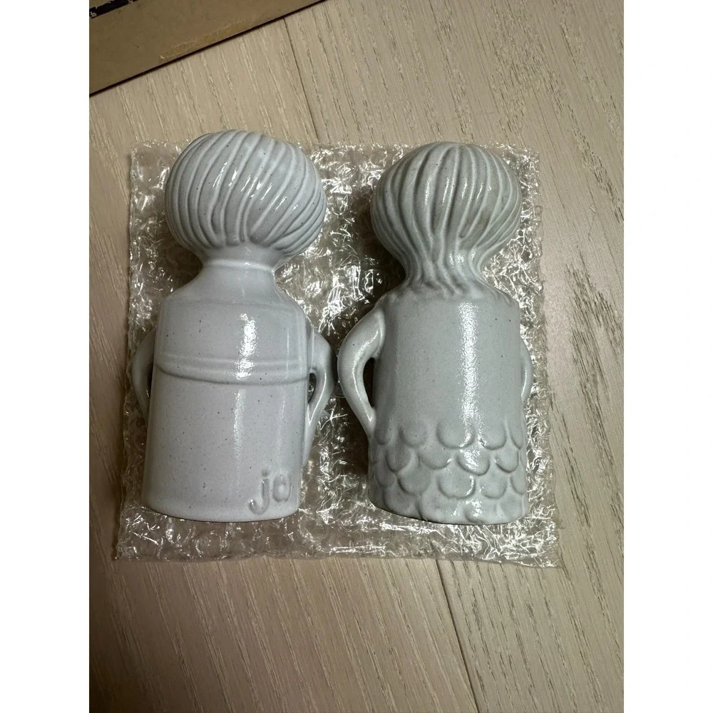 Jonathan Adler Sailor & Siren Salt and Pepper Shaker Set Stoneware Collectible